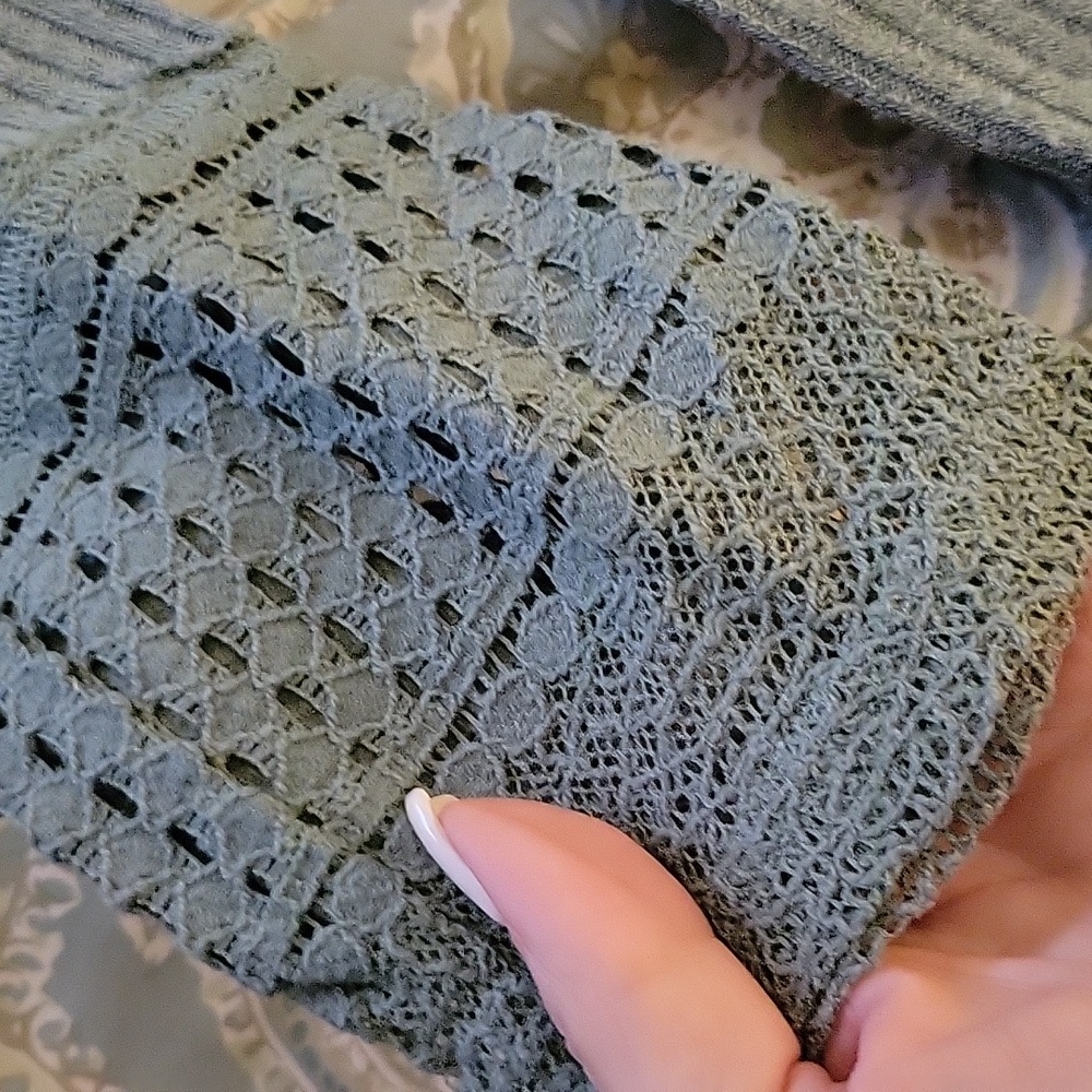 WEEKEND CROCHET EMBELLISHED STRETCH KNIT TUNIC - Picture 6 of 9